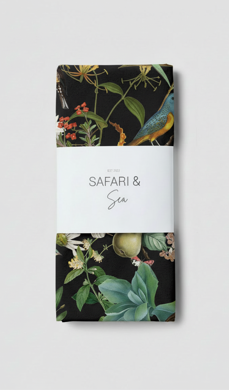 Makakatana Midnight Table Runner Black