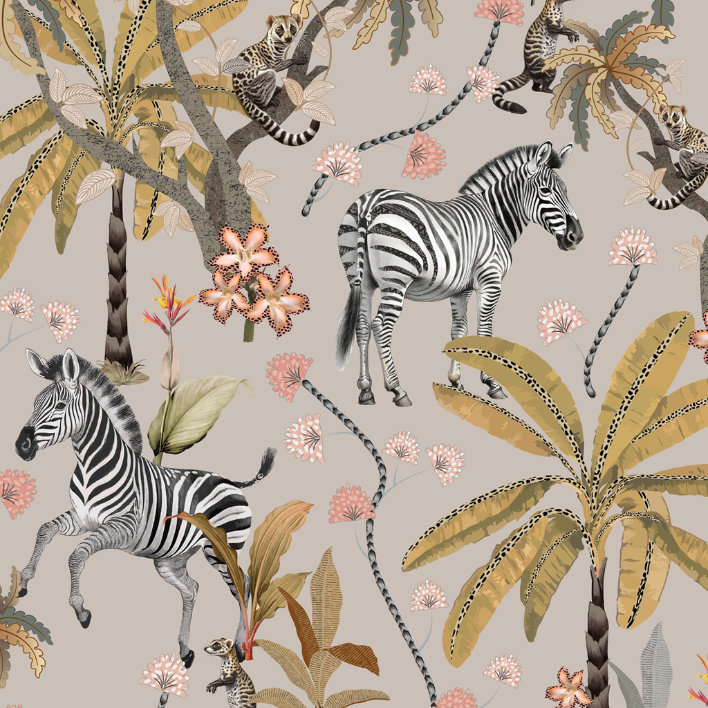 Mziki Mischief Stone Cotton Linen