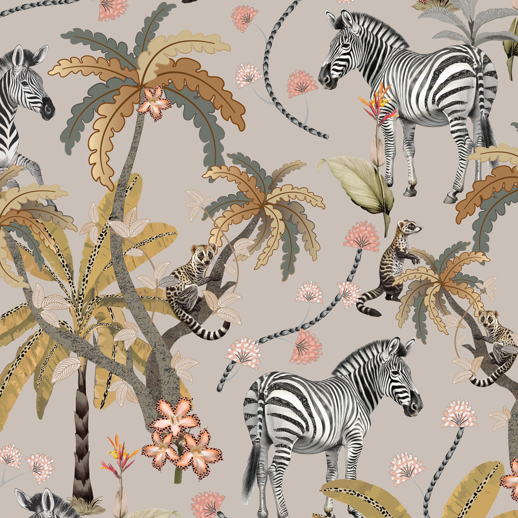 Mziki Mischief Stone Cotton Linen