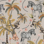 Mziki Mischief Stone Cotton Linen