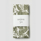 Batik Green Table Runner