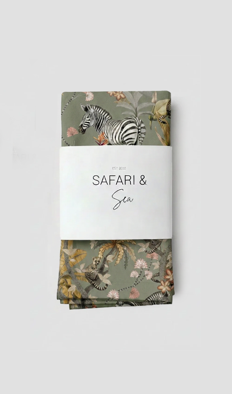 Mziki Mischief Green Napkin Set of 2