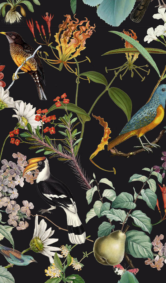 Makakatana Midnight Table Runner Black