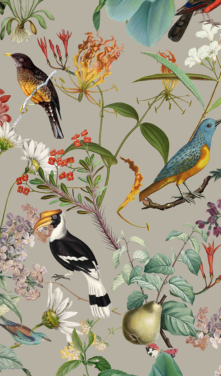 Makakatana Midnight Tea Towel Stone