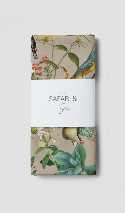 Makakatana Midnight Tea Towel Stone