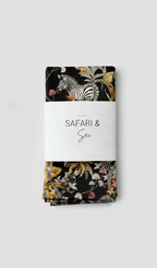Mziki Mischief Black Napkin Set of 2