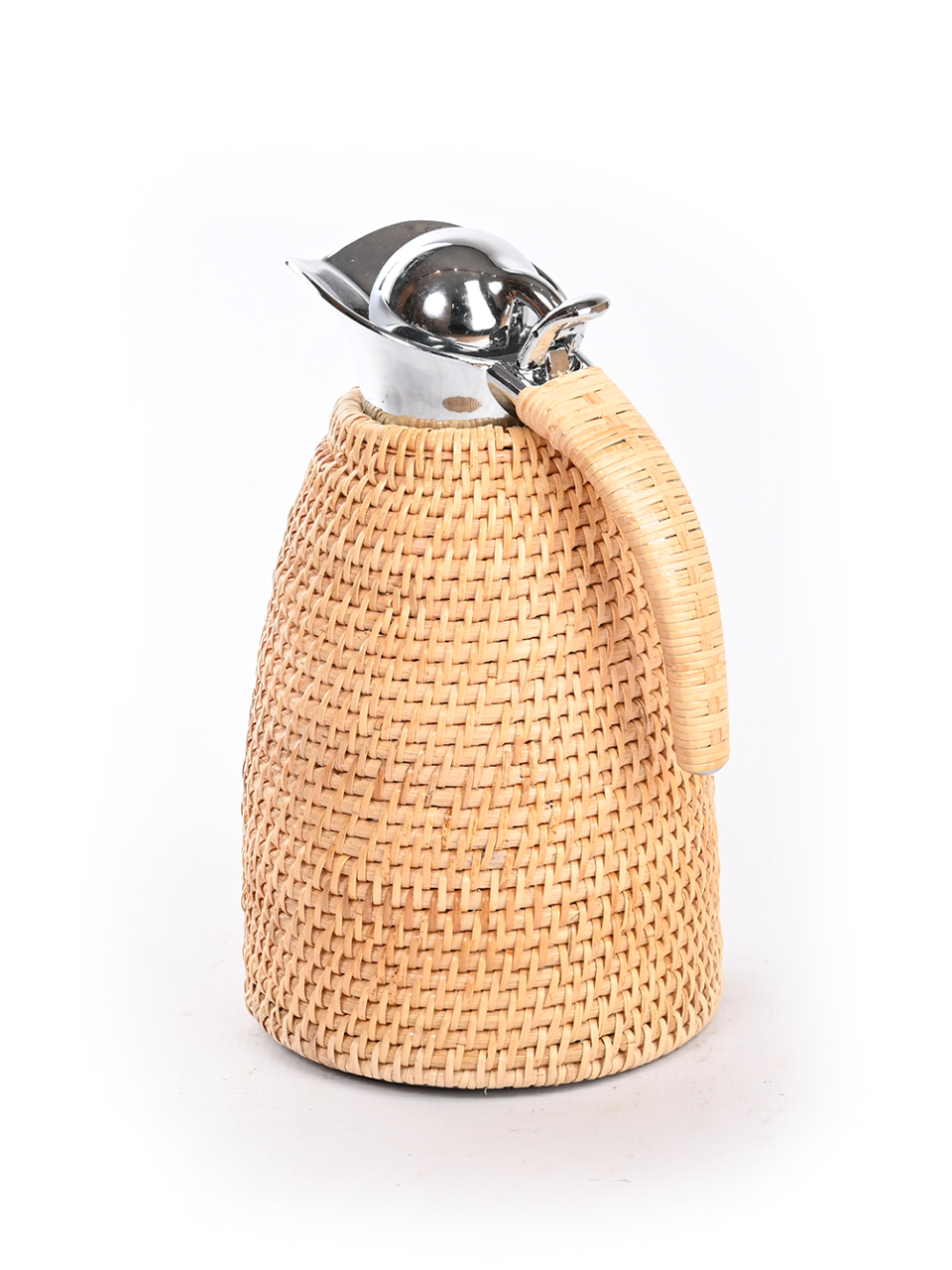 Rattan & Stainless Steel Thermal Flask