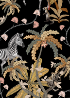 Mziki Mischief Black Tea Towel