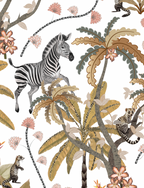 Mziki Mischief White Tea Towel