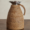 Rattan & Stainless Steel Thermal Flask