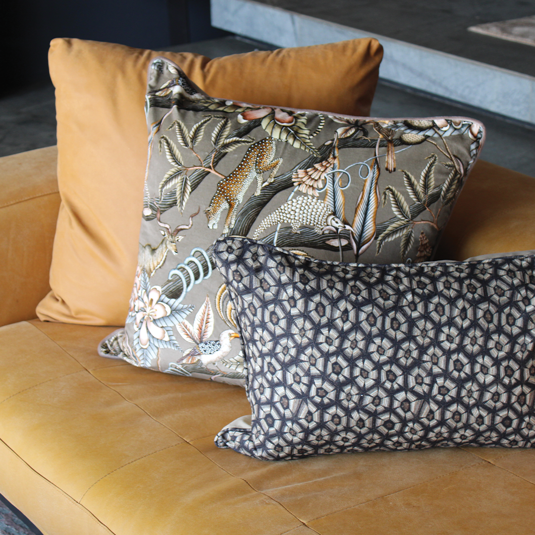 Thanda Tortoise Silver Cushion Cover By Ardmore